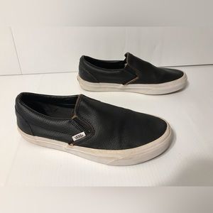 VANS #721356 black casual slip on shoes sneakers men size 7.5 / women size 9